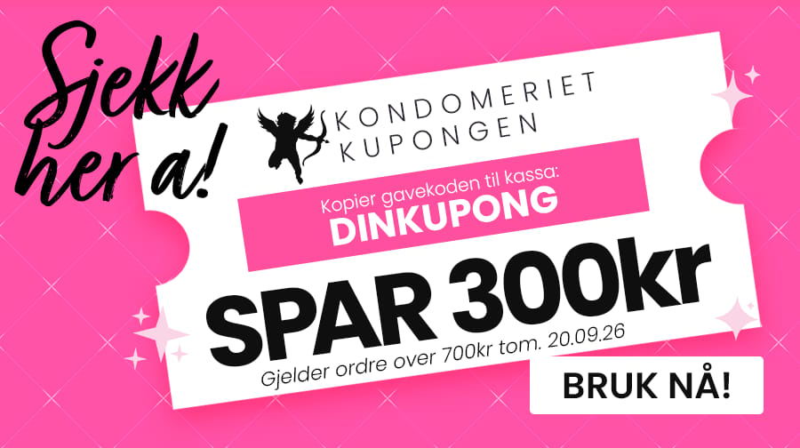 Kjøp for over 700kr og få 300kr rabatt!