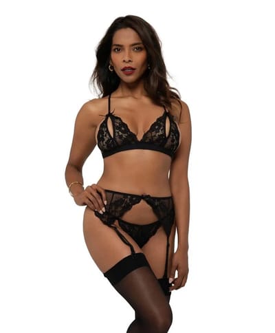 Christine - Bra Set Axelle 3-Piece Black