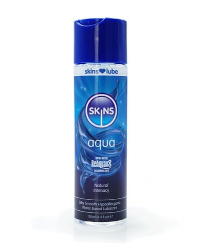 Skins Aqua vannbasert glidemiddel 130 ml