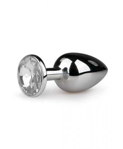 EasyToys buttplug med diamant No. 1 sølv