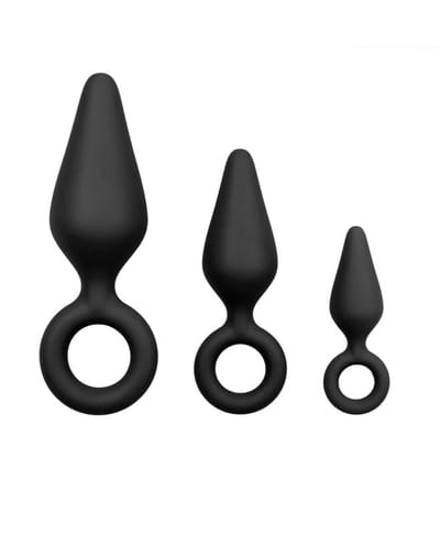 EasyToys buttplug Ring sett 3 stk sort