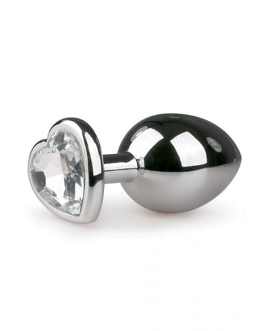 EasyToys buttplug med diamant no. 7 sølv