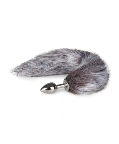 EasyToys Fox Tail buttplug No. 5 sølv