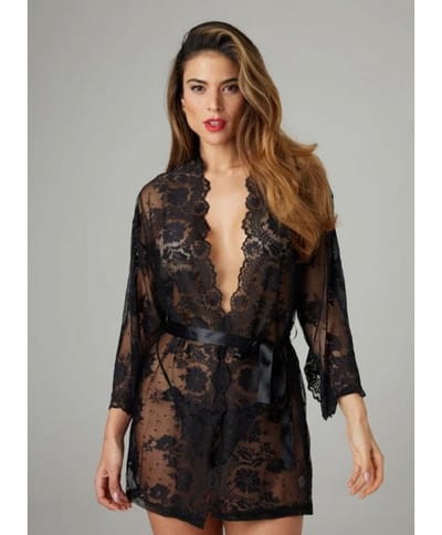 Christine - Lace Kimono Graceful Black