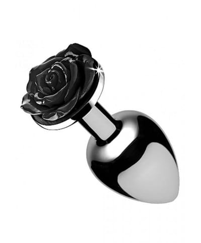 Analplugg svart rose