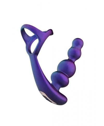 Hueman Vibrating and Rotating Buttplug with Cockring
