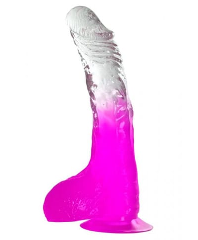 Two Tone Toy - 8 Inch Dildo Purple