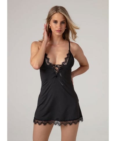 Christine - Lauke Slip Dress Black 2XL/3XL