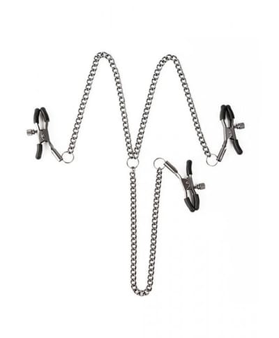 SEI-MIO - Triple Tease Adjustable Nipple and Clit Clamp Set