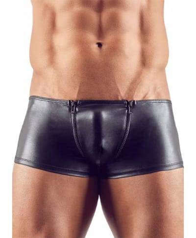 Svenjoyment Underwear - Wet look Men's Zippered Boxers