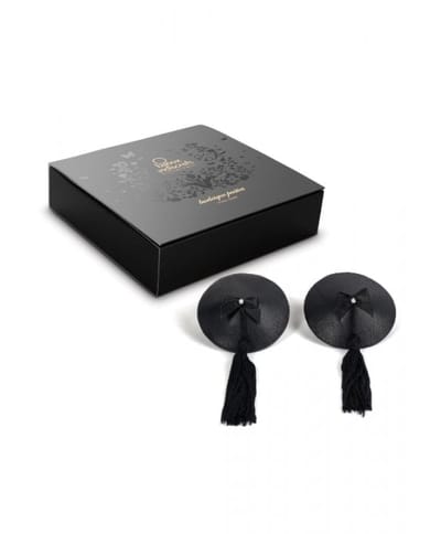 Nipple covers Bijoux Indiscrets sort lær