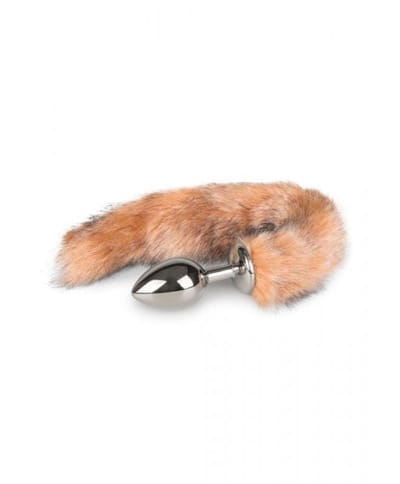 EasyToys Fox Tail buttplug No. 3 sølv
