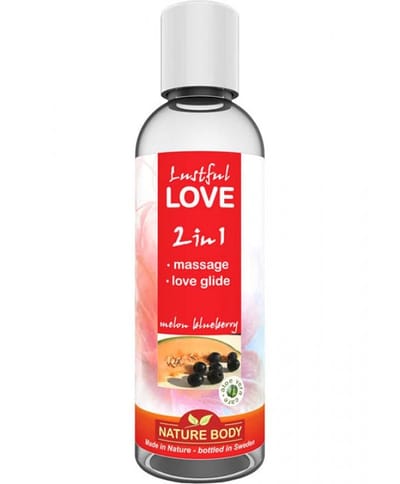 Glidemiddel melon blåbær 2-i-1