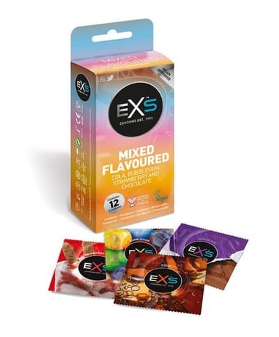 Kondomer EXS Mixed Flavoured 12 pk