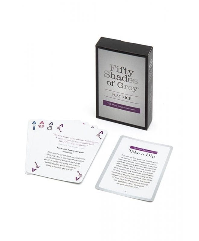 Fifty Shades Talk Dirty kort Play Nice