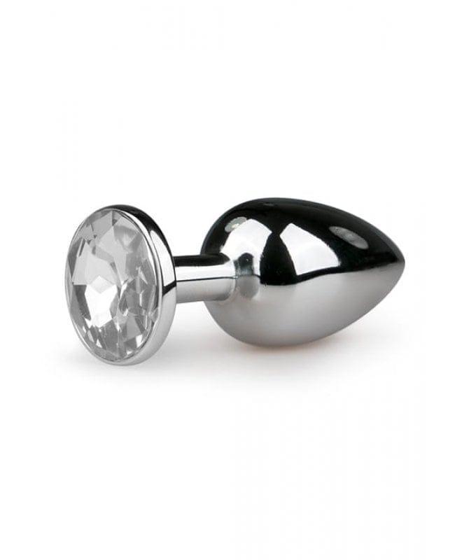 EasyToys buttplug med diamant No. 1 sølv
