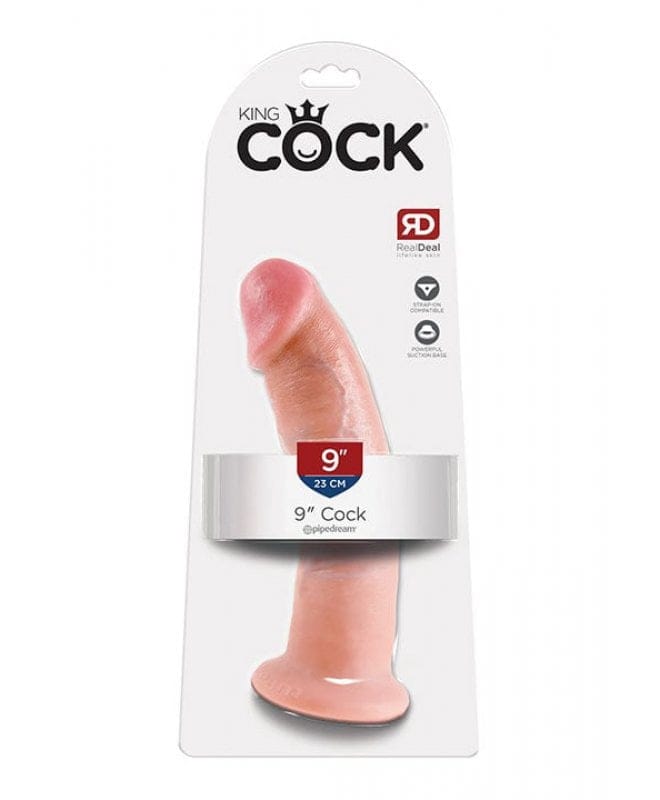 Dildo King Cock 23 cm lys