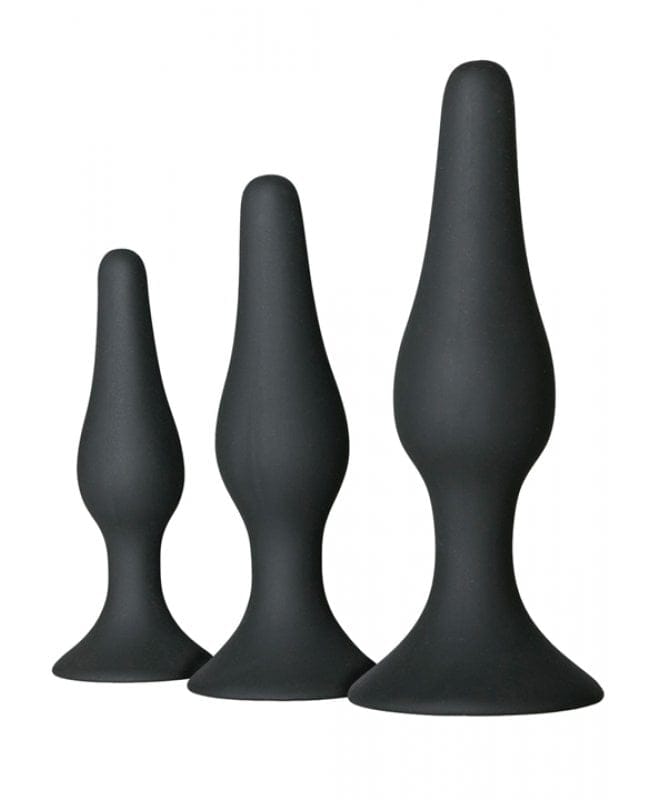 EasyToys buttplug sett 3 stk sort