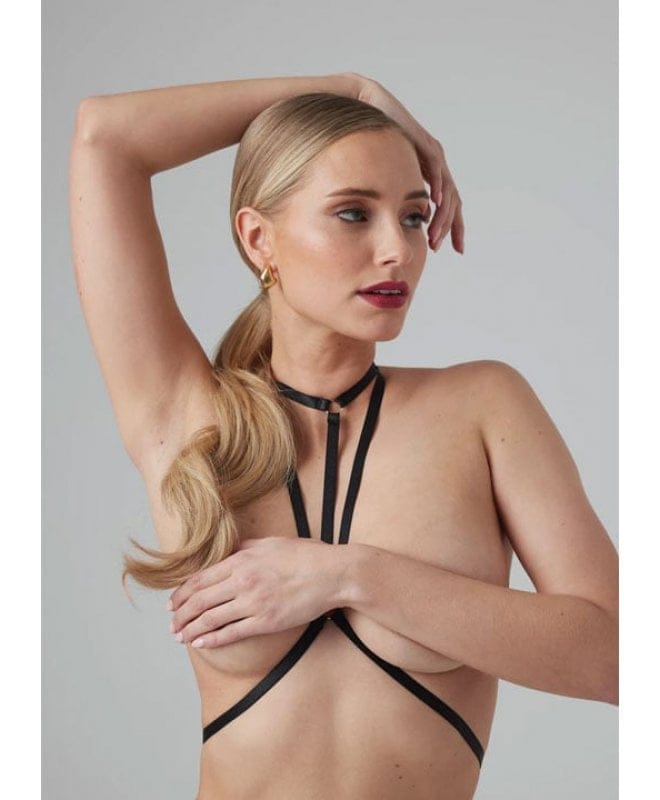 Christine - Strappy Harness Bralette Obsession Upper Body 04