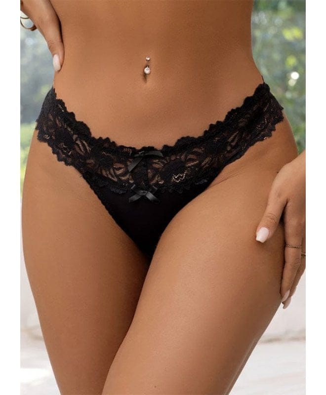 Christine - Beauty Thong Black 2XL/3XL