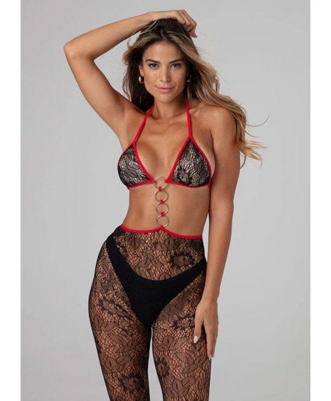 Christine - Seductive Catsuit Black One Size