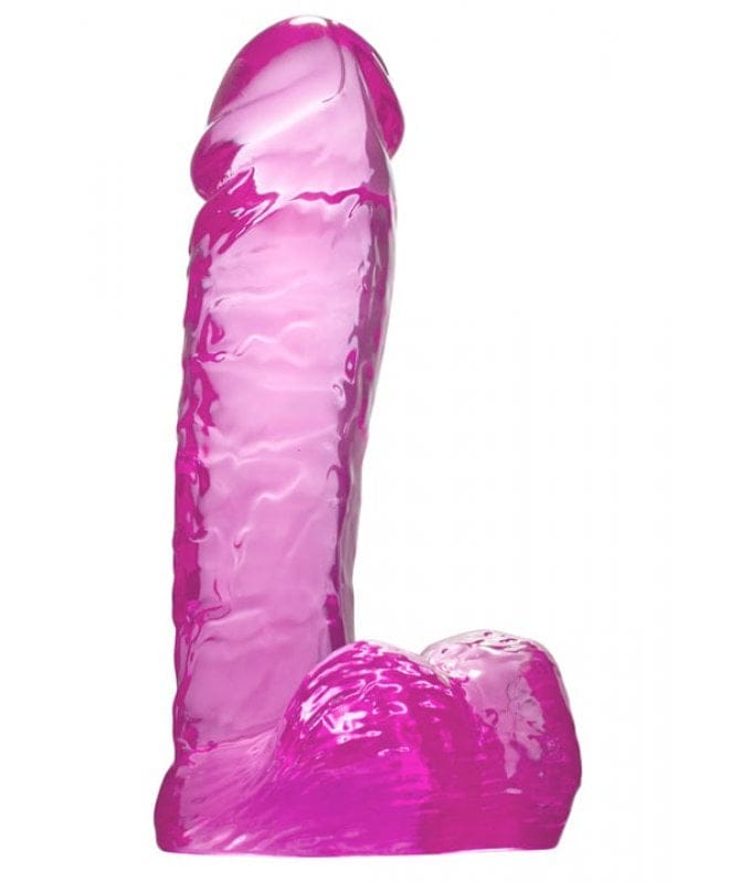 Clearstone Series - Quartz 8 Inch Dong Purple