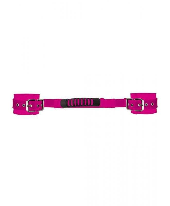 Justerbare lærhåndjern rosa