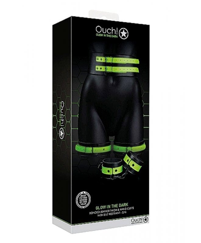 Bondagesett Ouch Glow in the dark L/XL