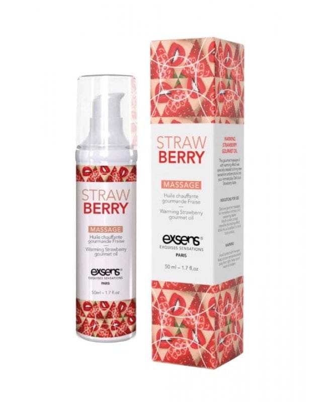 Exsens Strawberry massasjeolje varmende