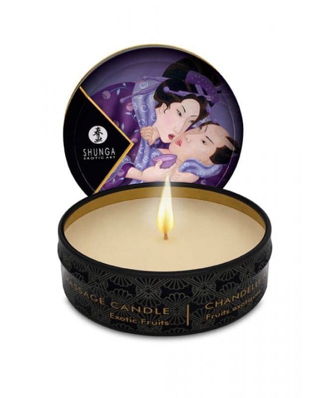 Massasjelys mini med eksotisk fruktduft