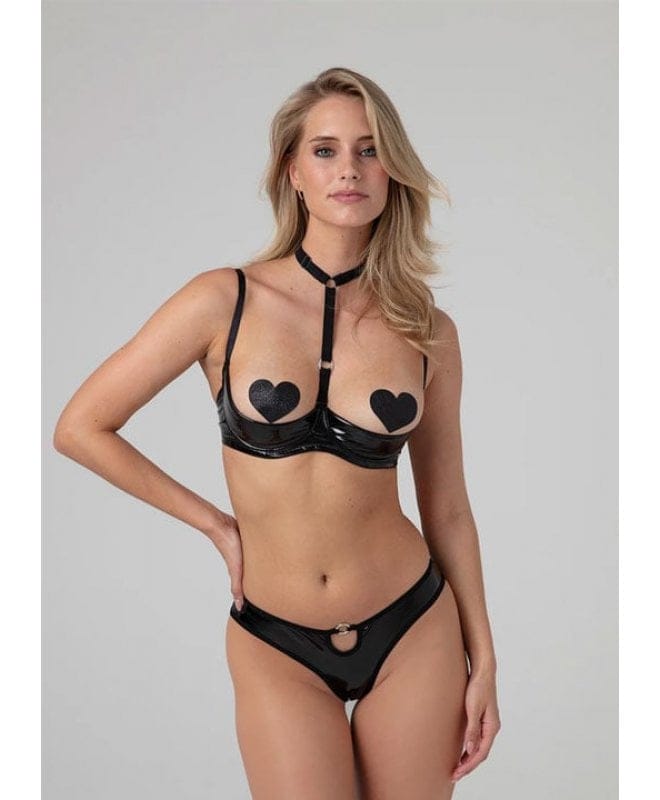 Christine - 1/4 Cup Bra Dark Desire Black