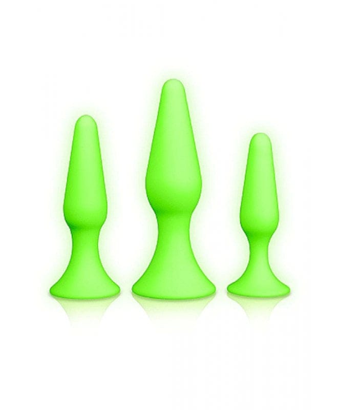Ouch - Butt Plug Set Glow In The Dark