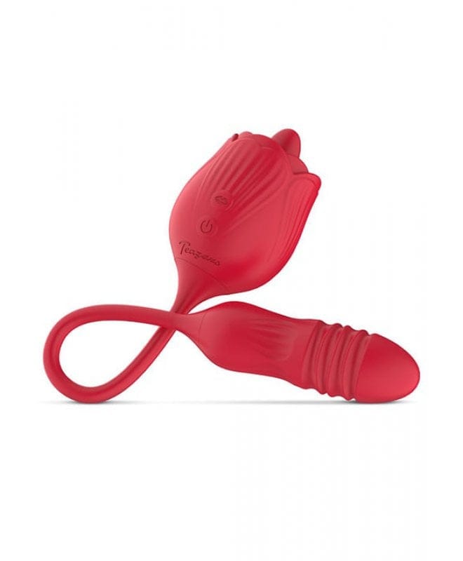 Teazers slikkemaskin rose med dildo
