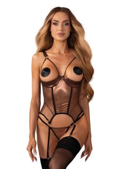 Obsessive - Soranna Corset & Crotchless Thong