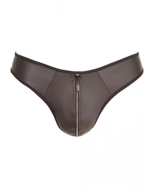 Svenjoyment Underwear - Men's G-String with Rhinestone Zip