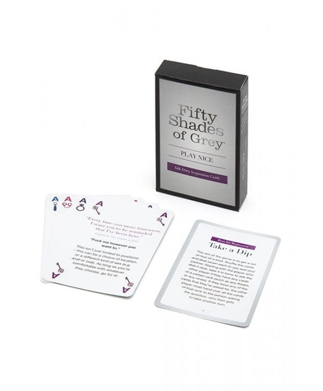 Fifty Shades Talk Dirty kort Play Nice