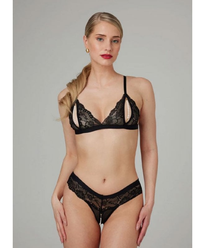 Christine - Pearl and Lace Braset Cleo Black L/XL