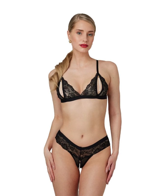 Christine - Pearl and Lace Braset Cleo Black