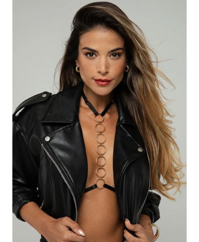 Christine - Harness Bralette Body Party Gold One Size