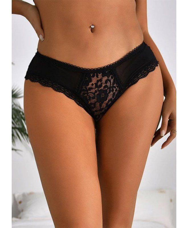 Christine - Lace Panties Black