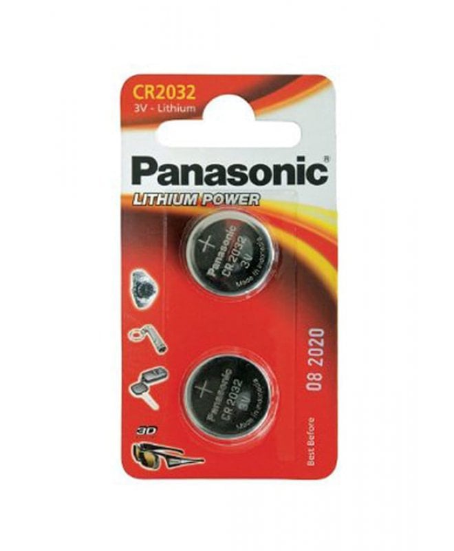 Batterier Panasonic CR2032 2 pk