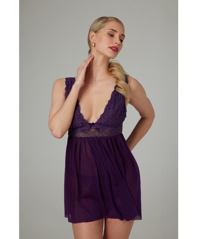 Christine - Babydoll Lieve Purple 2XL/3XL