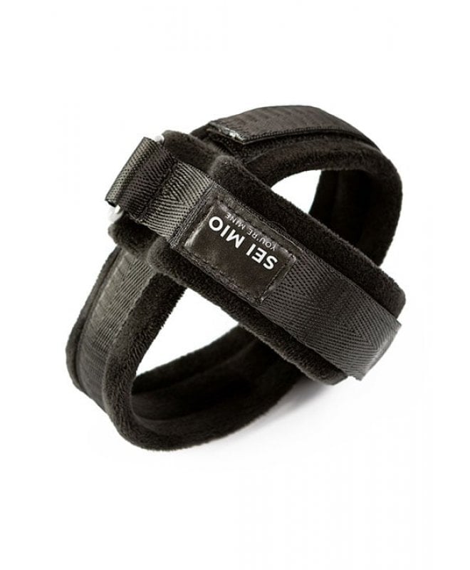 SEI-MIO - Cross Purposes Unique Over-Wrap Cross Cuff Restrai