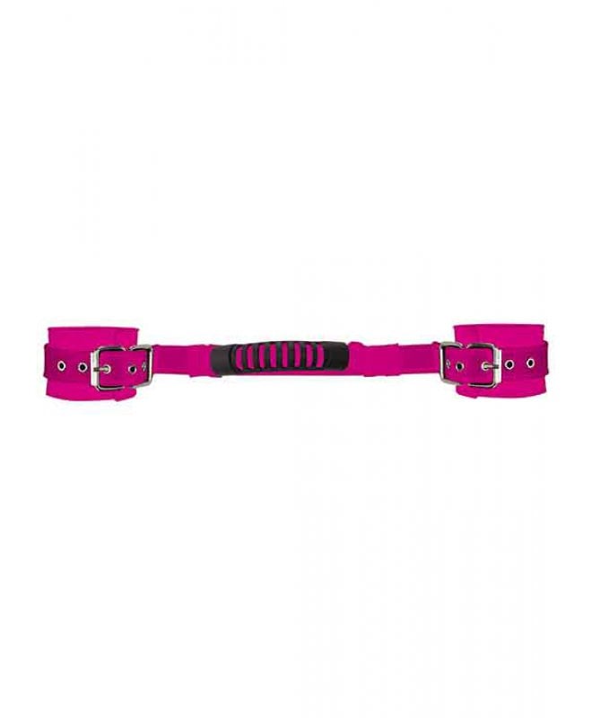 Justerbare lærhåndjern rosa