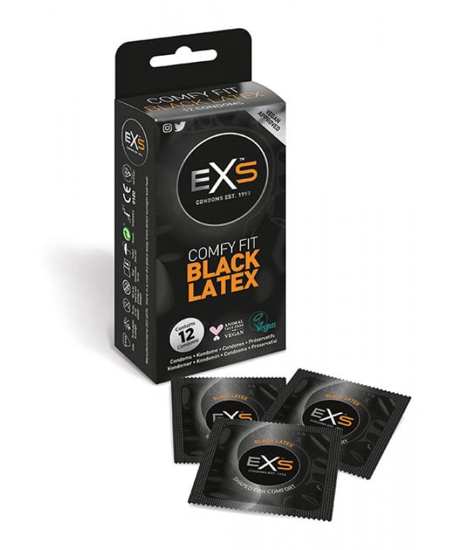 Kondomer EXS Black Latex 12 pk