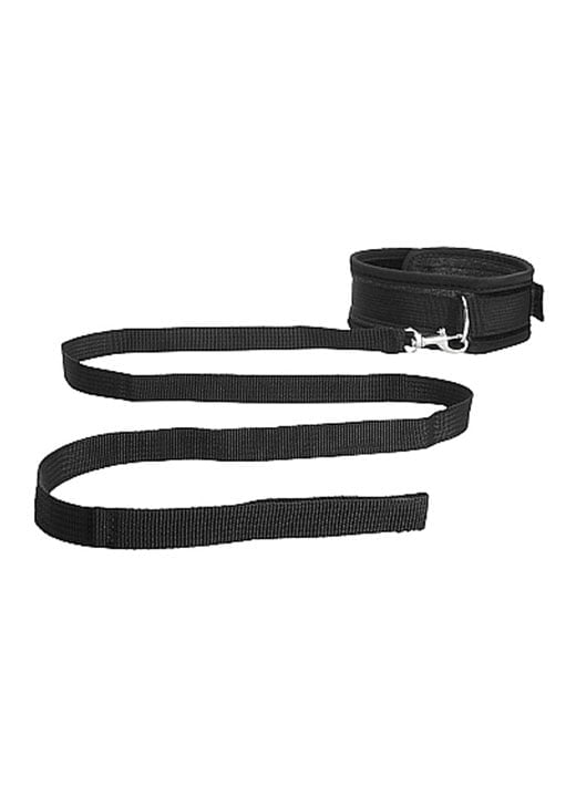 Ouch - Velvet & Velcro Adjustable Collar with Leash
