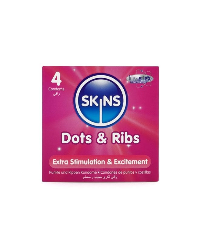 Skins Dots & Ribs Kondomer 4 pk