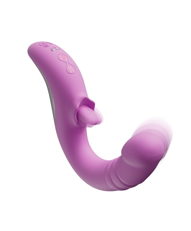 Good Vibes Only - Thrusting Vibrator med tunge