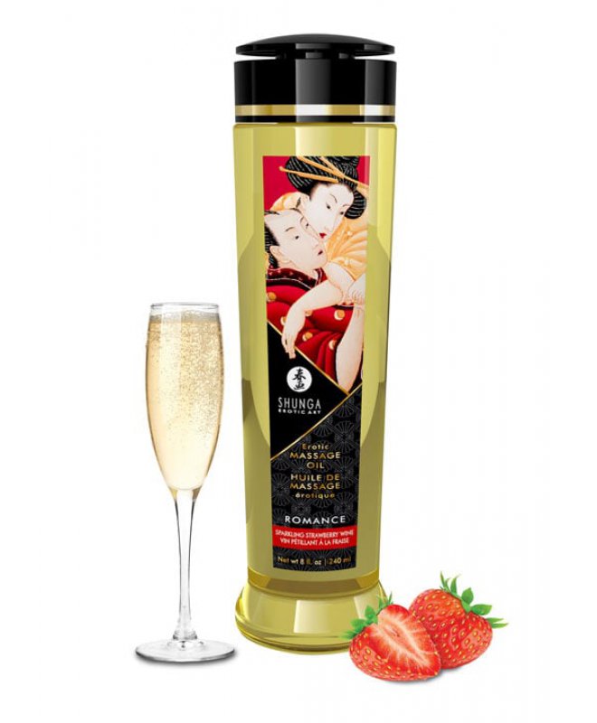 Shunga massasjeolje jordbær